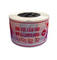 Cuộn rào chắn cấm vào 1 lớp màu trắng đỏ