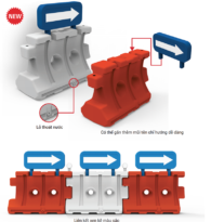Dải phân cách nhựa hàng rào chắn Hàn Quốc