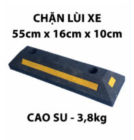 Chặn lùi bánh xe chất liệu cao su kiểu 02 dài 55 cm