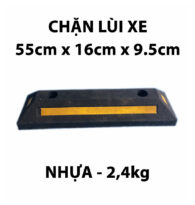 Chặn lùi bánh xe chất liệu nhựa PP kiểu 02 dài 55 cm